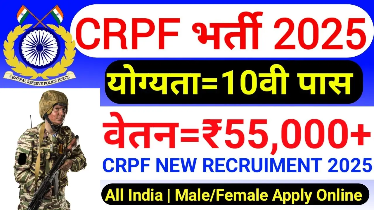 CRPF New Vacancy 2025