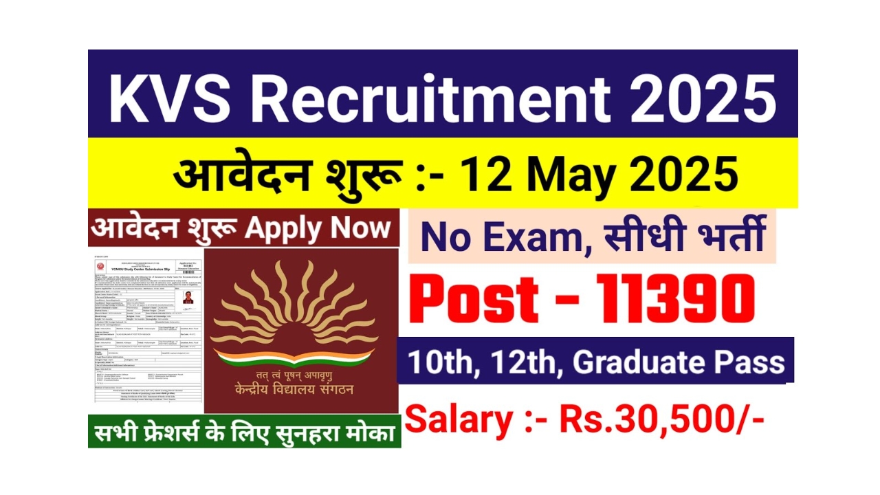 KVS Recruitment May 2025