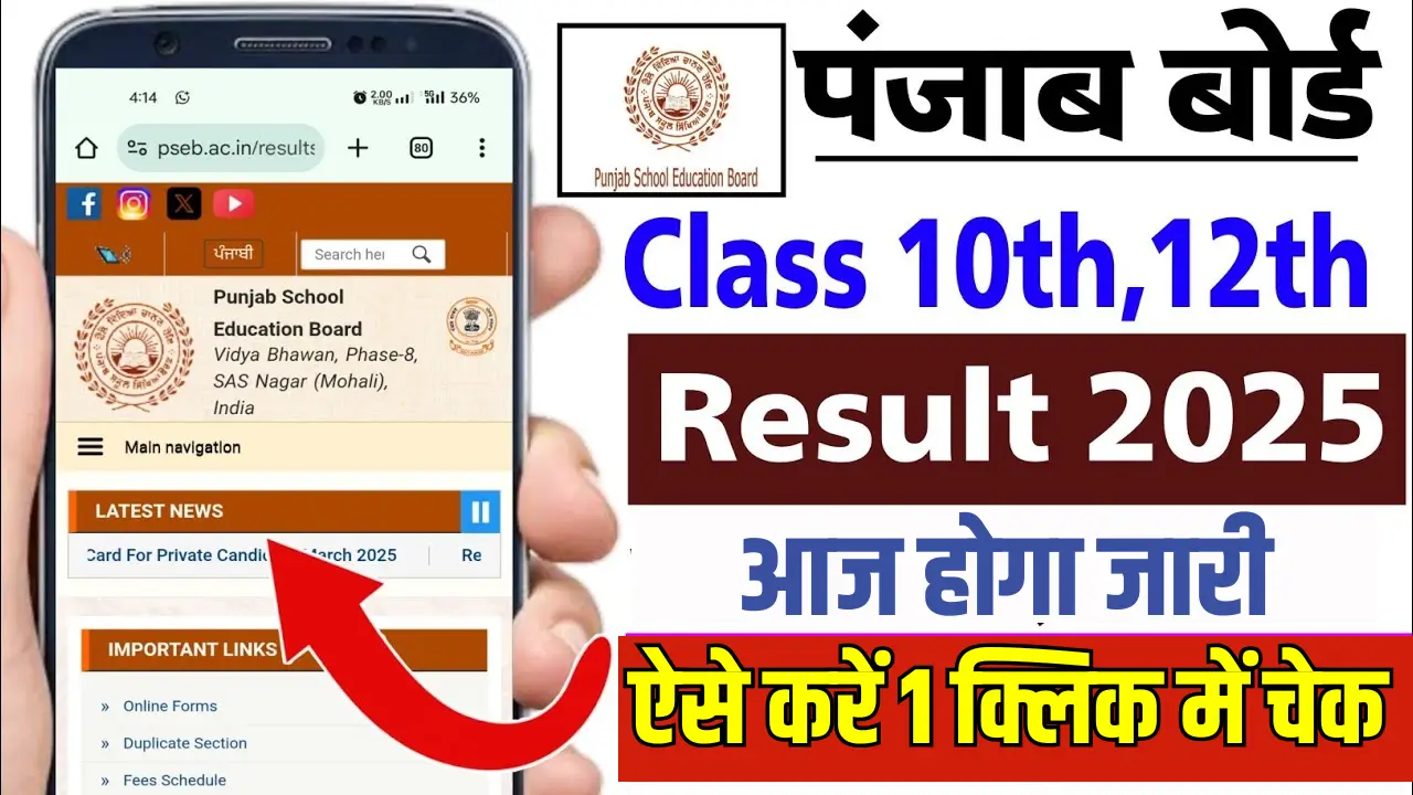 Punjab Board 10th 12th Result 2025