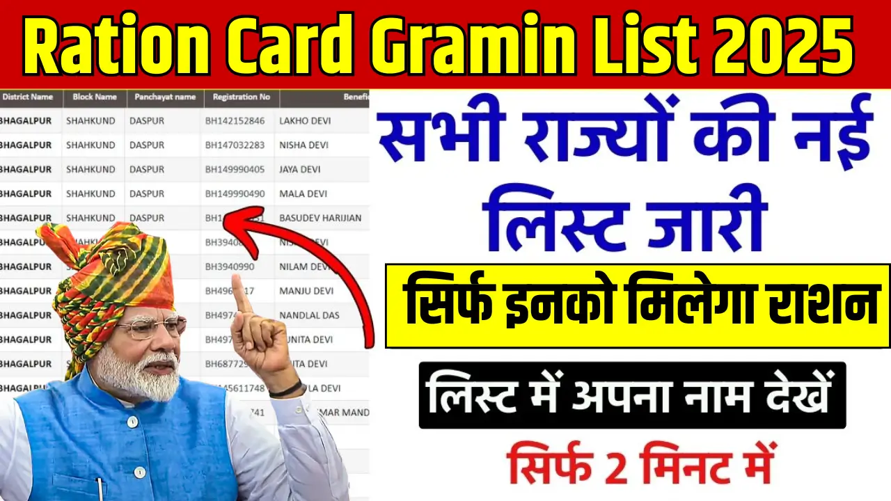Ration Card Gramin List 2025