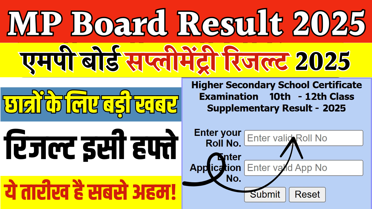 MP Board Supply Result 2025